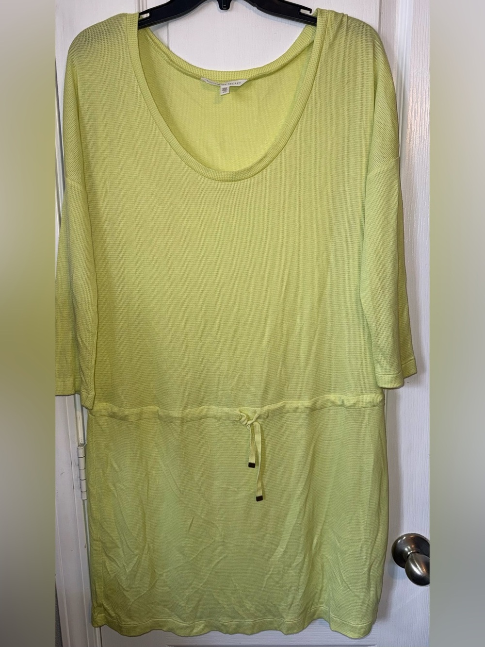 Victoria’s Secret Chartreuse Tunic Cover Up Long Sleeve Size L